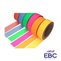Vibrant Neon Washi Tape Set - 6 Rolls (5m x 20mm)